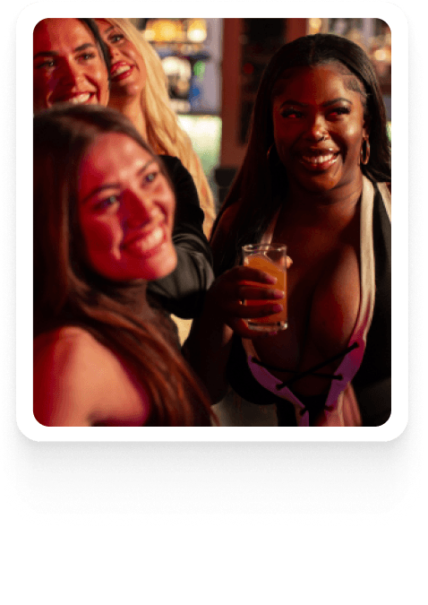 Group of friends taking selfie